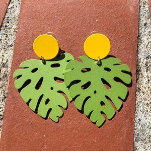Summer vivid Leaf Earring